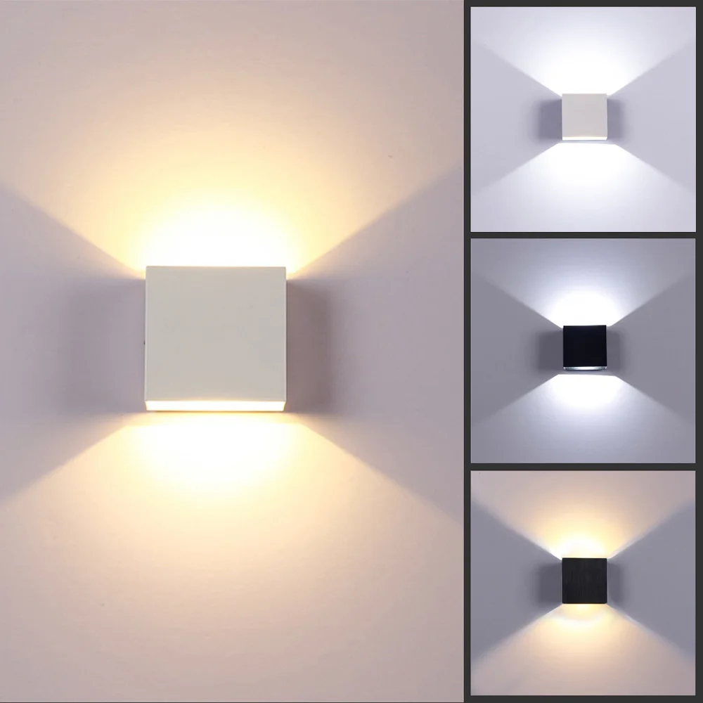 

Cube COB LED Indoor Lighting Wall Lamp Modern Home Lighting Decoration Sconce Aluminum 6W 85-265V For Bath Front Mirror Corridor
