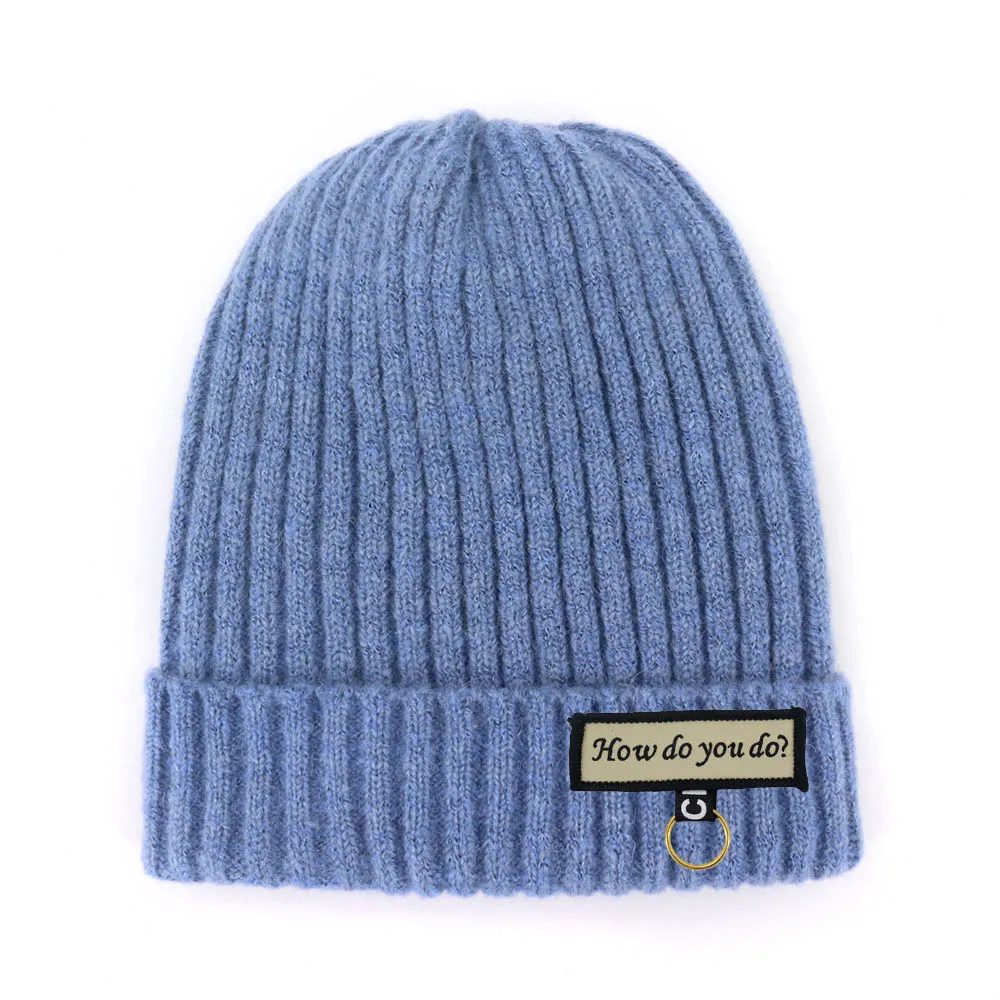 Wool Mens Womens Winter Hats Knit Solid Colour Autumn Thick and Warm Skullies Peas Soft Knitted MXM070 | Аксессуары для одежды