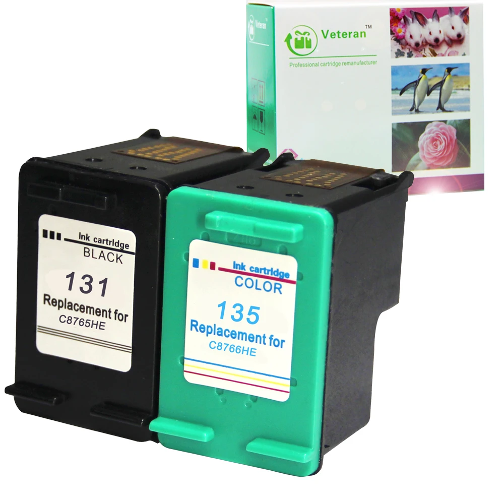 Veteran 131 135 сменный чернильный картридж для принтера hp131 hp135 hp Deskjet 460 5743 5943 6843 photosmart