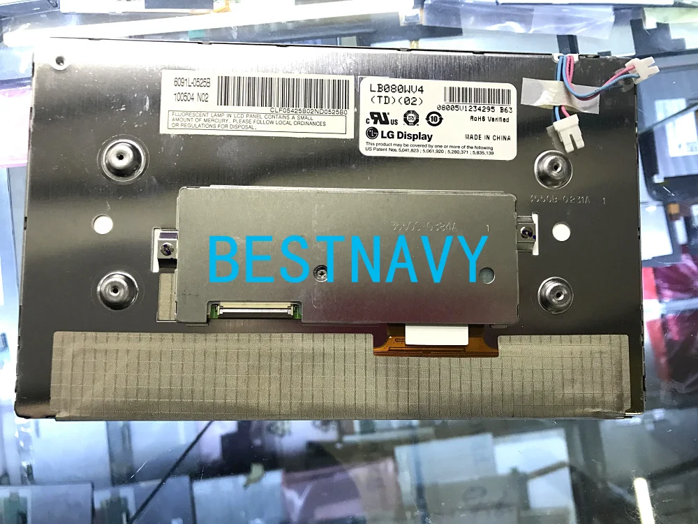 Бесплатная доставка Новый 8 0 дюймовый ЖК-экран панель для LB080WV4-TD02 LB080WV4 TD02 (TD) (02)