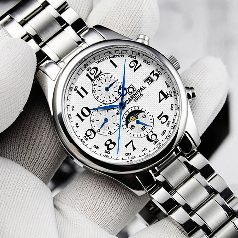 Часы мужские автоматические механические из нержавеющей стали|gift gifts|gift mengift clock |