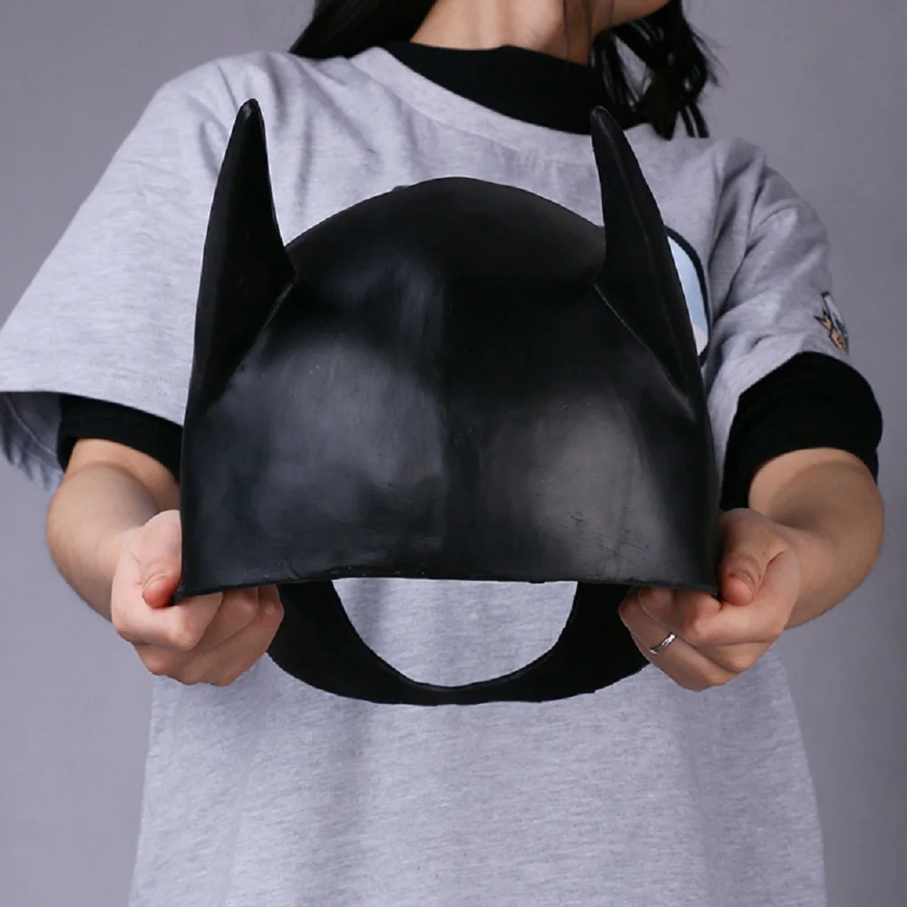 Маска Бэтмена латексная дышащая маска Темный рыцарь Косплей Бэтмен Хэллоуин