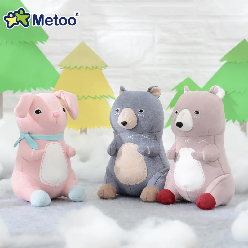 Metoo мультфильм милые плюшевые лесных животных Куклы и игрушки для девочек