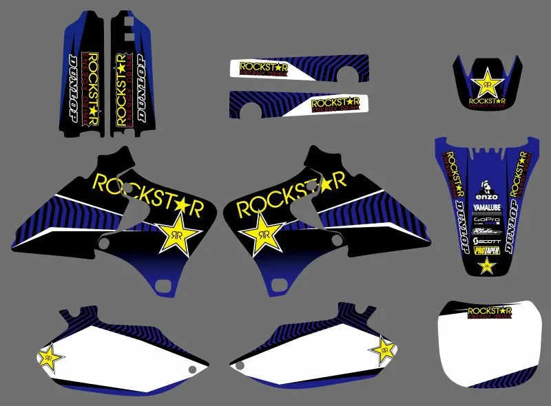 Графика фоны наклейки Наборы для Yamaha 4 штрихов, YZ250F YZ400F YZ426F YZ 250 400 426 F 1999 2000 2001 2002