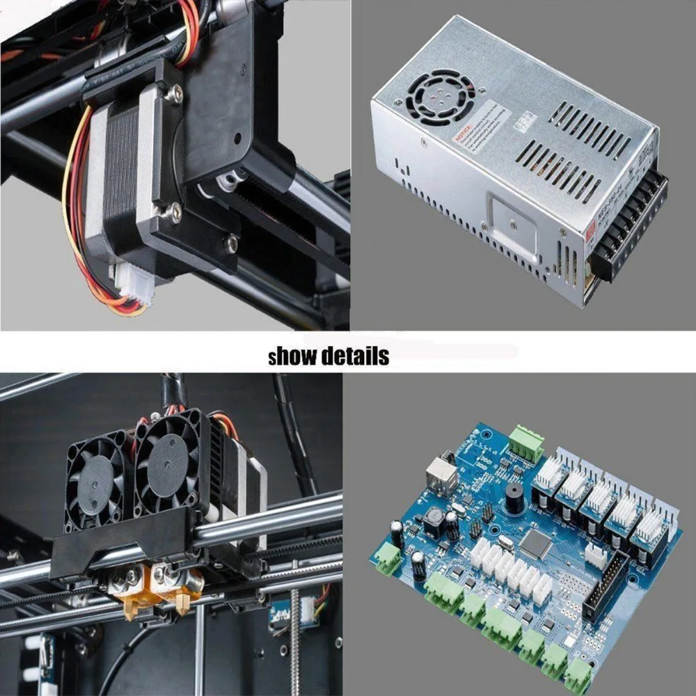 Модель FDM 3D принтера ZRPrinting собранные два сопла на основе Rep двойной спринклер нить