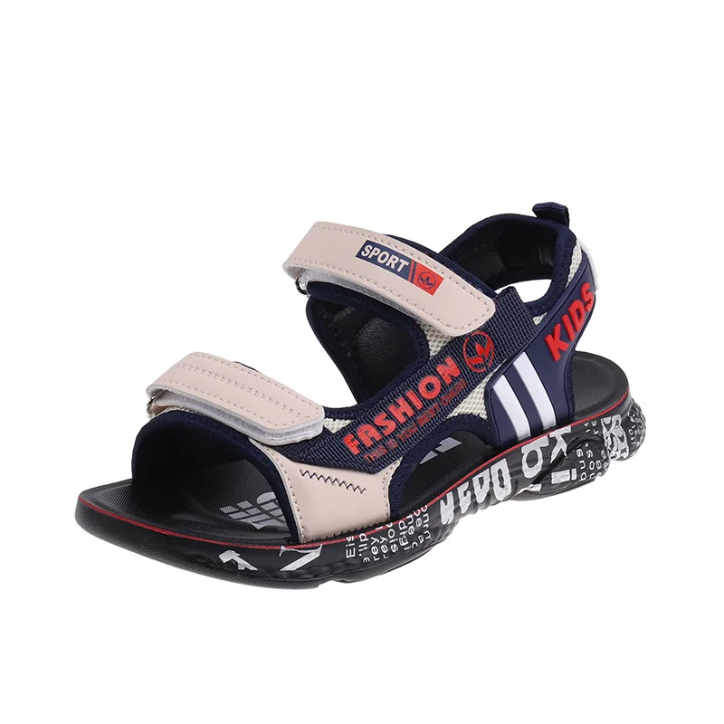 Детская обувь Новинка 2019 года летние сандалии нескользящие пляжные с открытым
