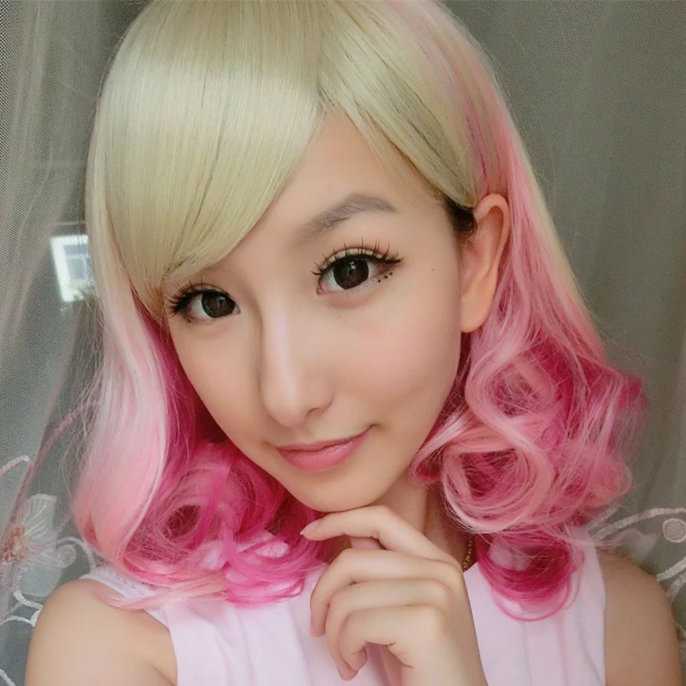 Парик женский из искусственных волос 40 см в стиле лолита|anime cosplay|cosplay animelolita cosplay |
