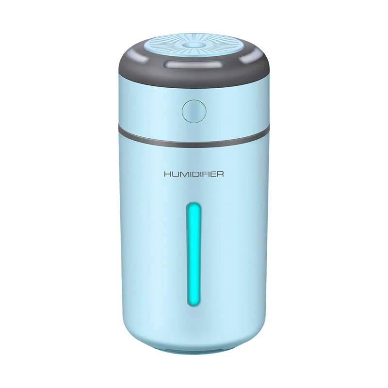 Blue Креативный мини красочные светильник USB увлажнитель фоггер светодиодный ночной Светильник очиститель воздуха с распылением ароматерапевтического эфирного масла диффузор освежитель воздуха - Название цвета: Blue
