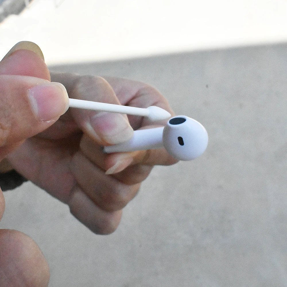 Air Pods Ушная крышка крюк наушники наконечники для наушников гарнитура Чехол протектор хлопок одноразовая палочка инструмент для очистки гарнитура для airpods