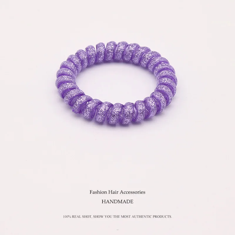 Женская Блестящая резинка для волос яркая эластичная прически конский хвост