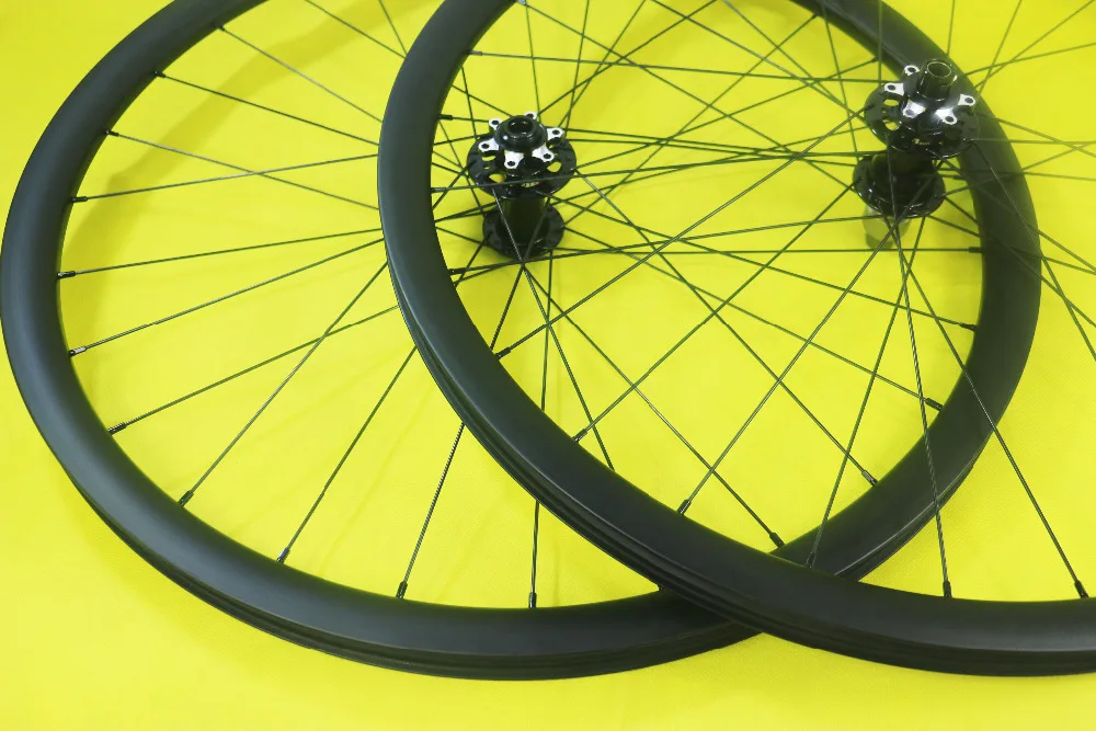 29er MTB XC 30 мм широкополосная углеродная колесная пара Глубокий UD 3K 12K матовый