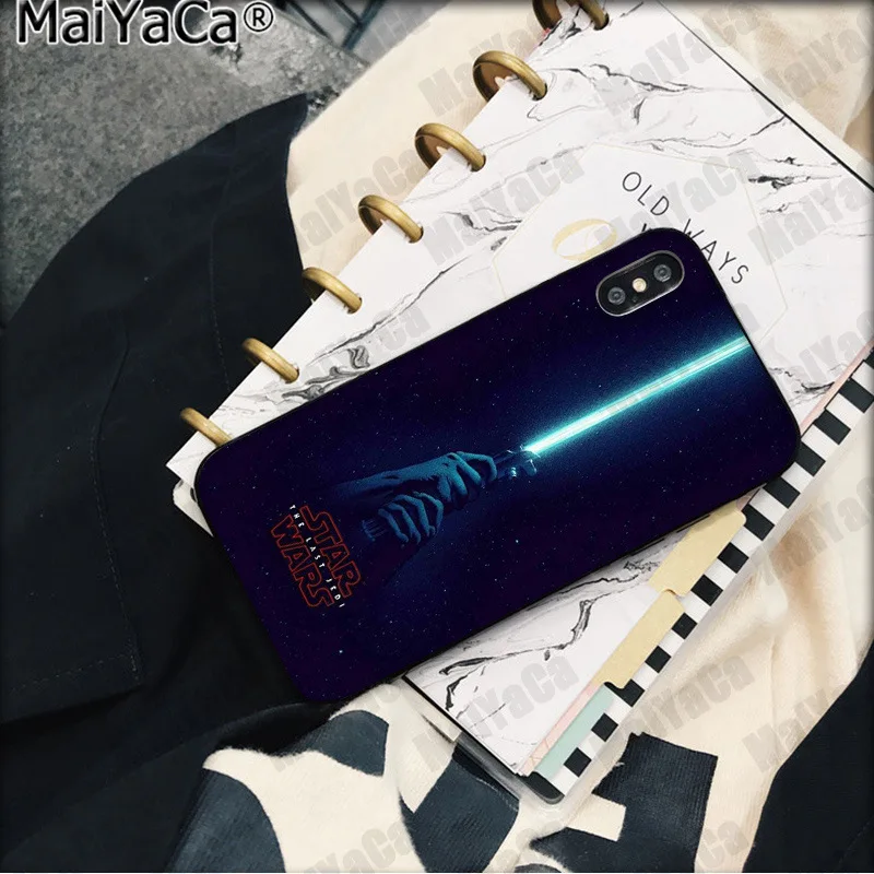 A6 MaiYaCa световой меч Звездные войны черный чехол для телефона Apple iphone 11 pro 8 7 66S Plus X XS MAX 5s SE XR мобильные чехлы - Цвет: A6