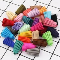 free shipping fringe trim 10pcs artificial leather key tassel for mobile phone casekeychainpendantdecorative diy accessories