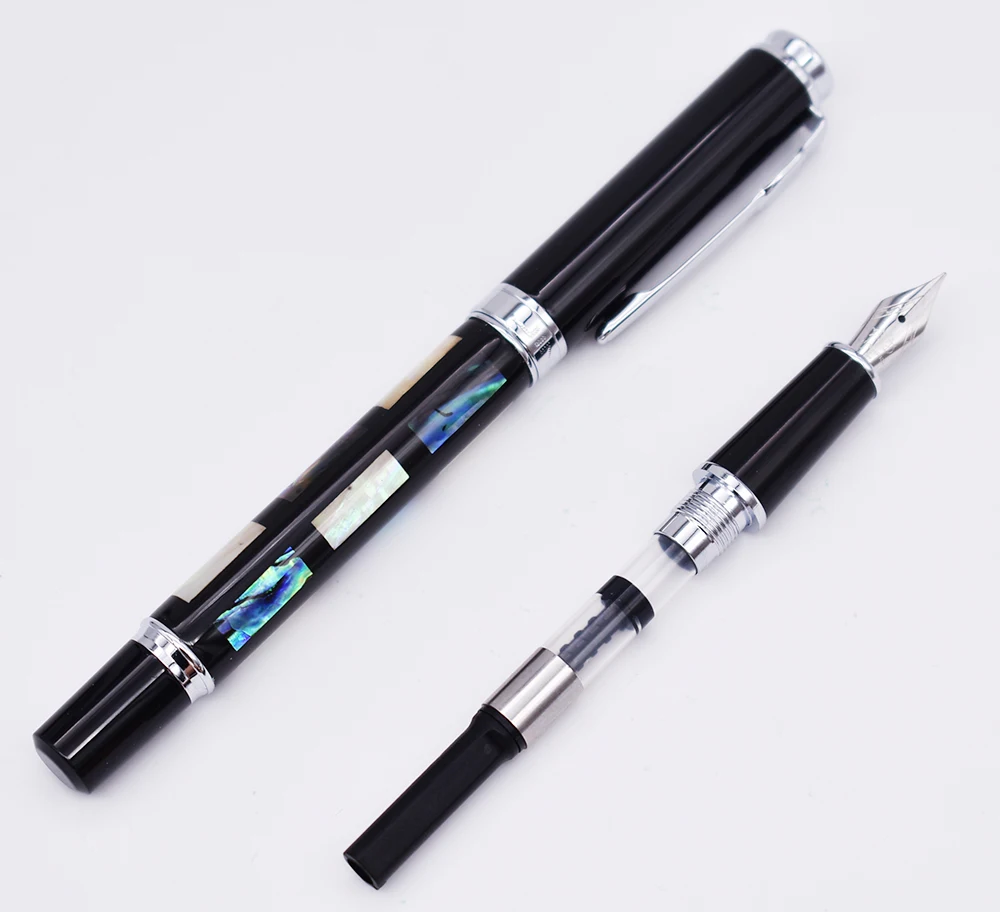 Перьевая ручка Jinhao 8802 глубоководная яркая перьевая с жемчужной ракушкой для