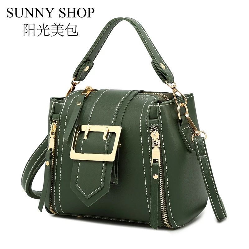 Мини-сумка SUNNY SHOP модная дизайнерская сумка-ведро через плечо Корейская
