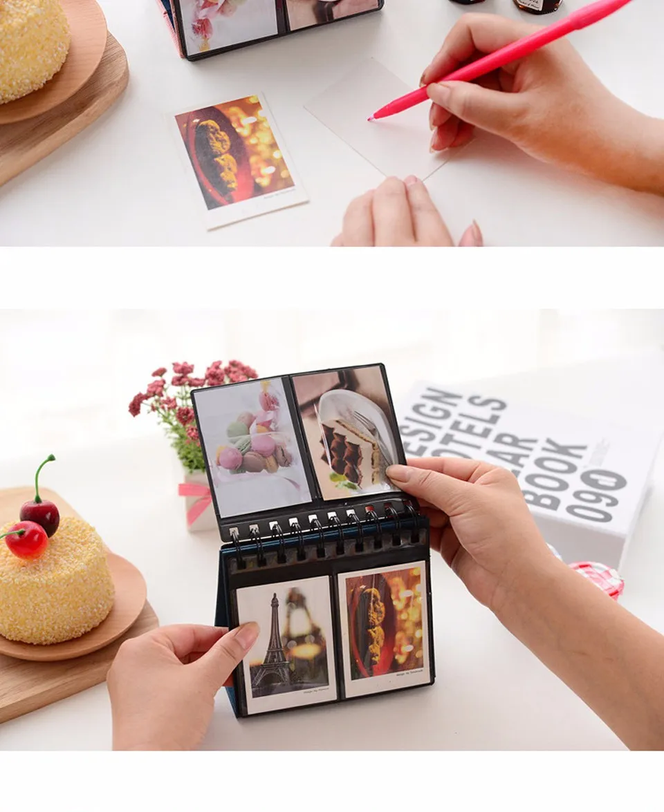 68 карманов мини мгновенный фотобумага календарь альбомный DIY фото лист Fujifilm Instax Мини пленка 8 7 s 25 50 s 90 аксессуары для камеры