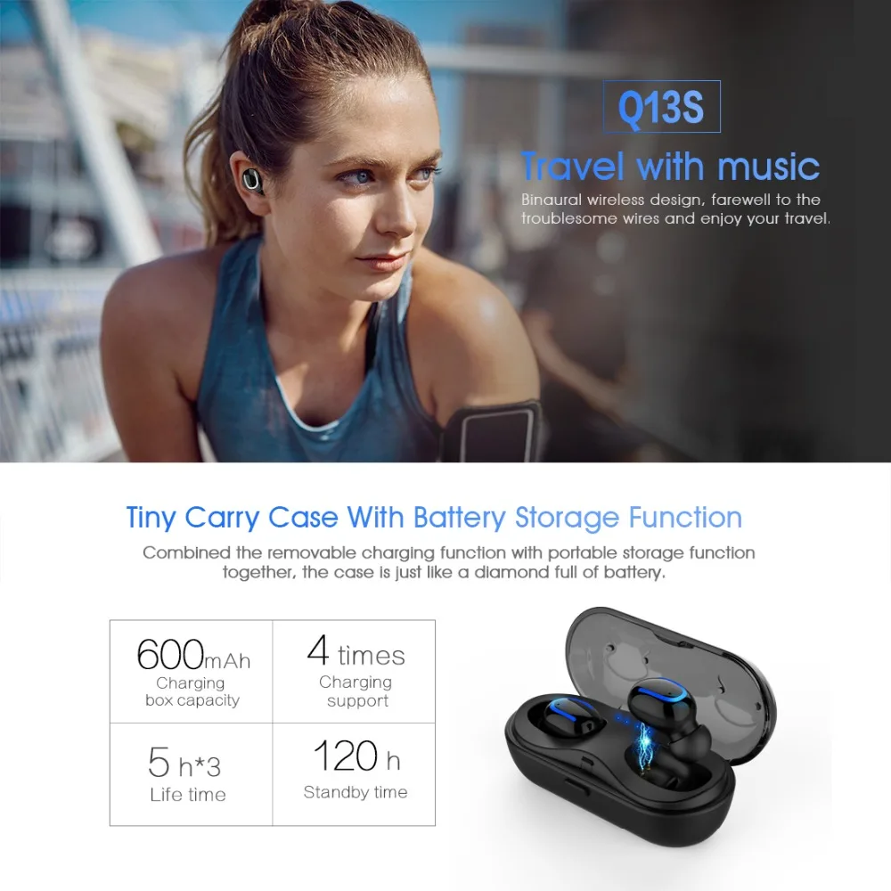 SCELTECH беспроводные TWS Bluetooth 5,0 наушники Handfree музыка стерео гарнитуры HIFI вкладыши с микрофоном зарядный чехол PK HBQ Q13S Q18
