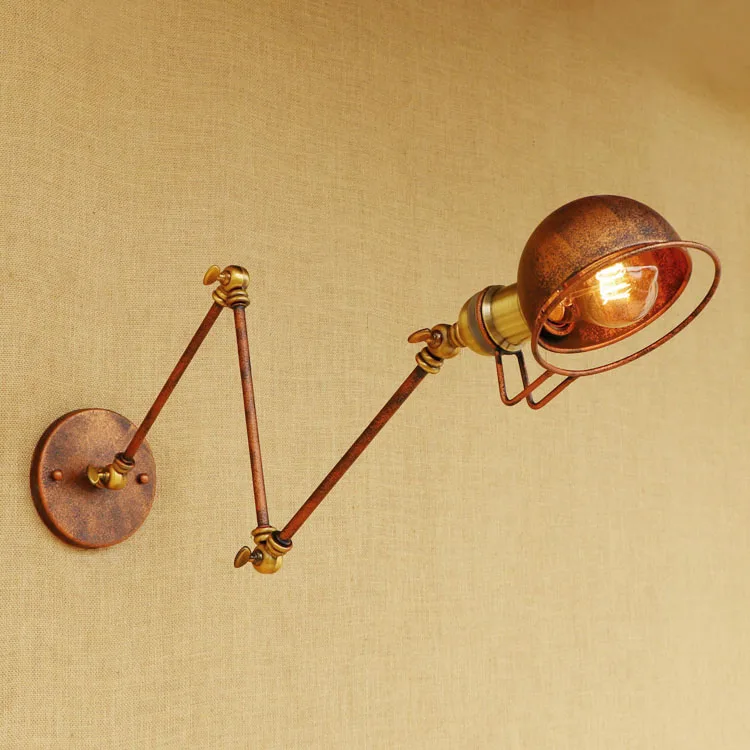 Настенная лампа Эдисона с длинным поворотным кронштейном 110 220 В|edison wall lamp|wall lamparm