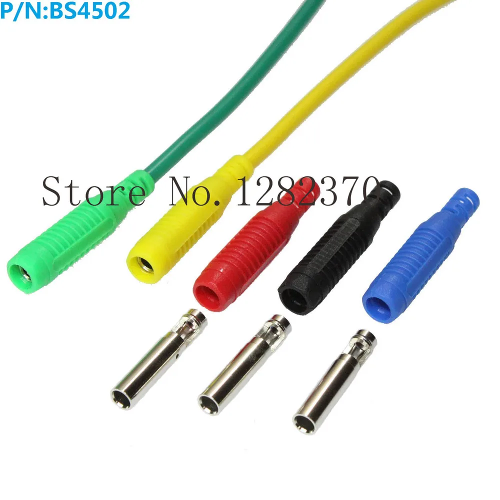 

[SA] BS4502 4mm assembled wire line jack extension cable jack 4mm Inline Socket --100PCS/lot