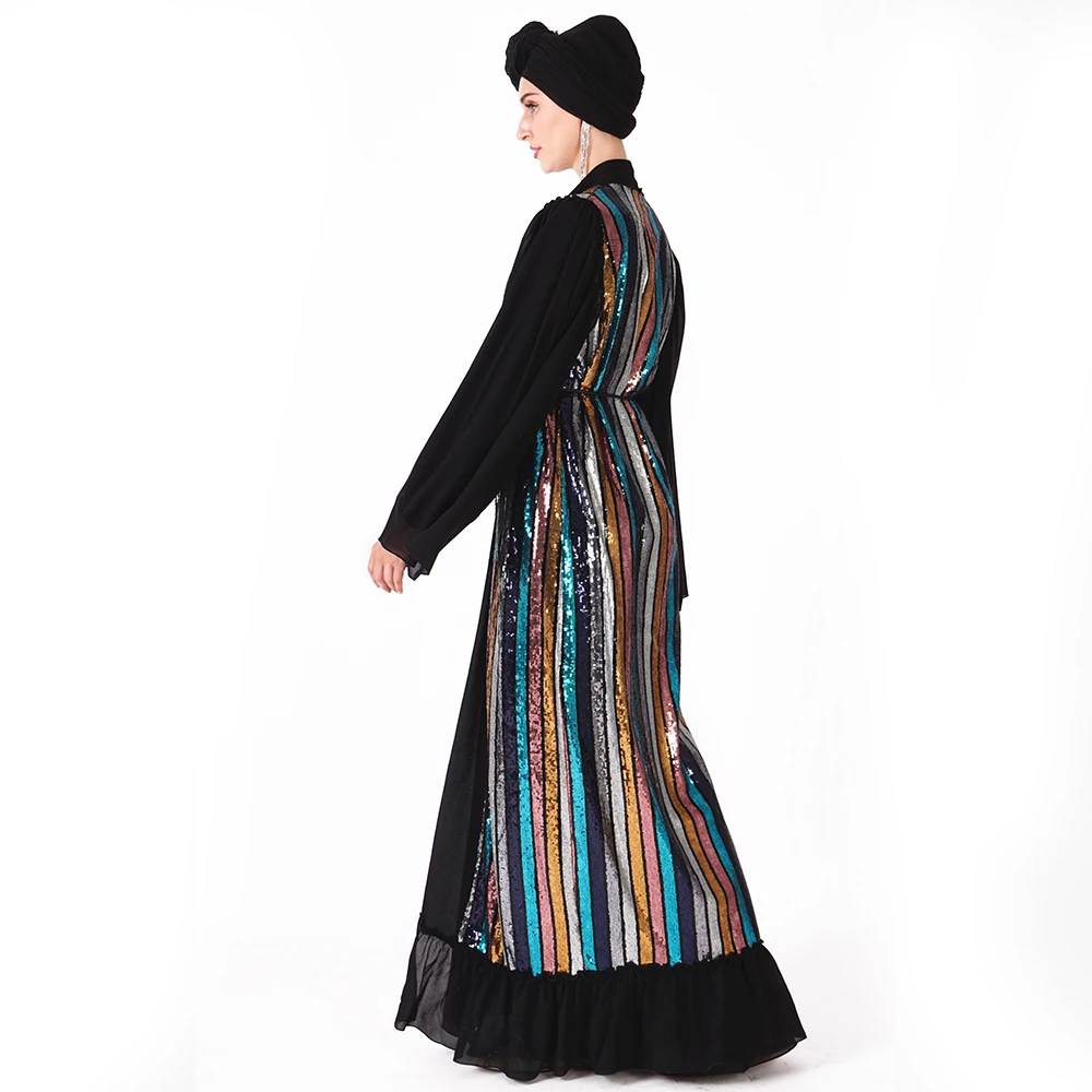 Модное Новое блестящее кимоно с блестками для женщин|abaya fashion|abayas for womenislamic abaya |