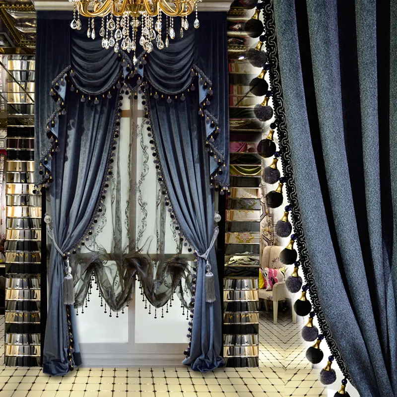 Индивидуальные занавески в европейском и американском стиле высококлассные