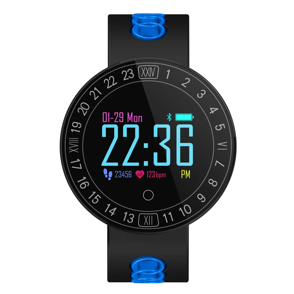 Цвет Экран Bluetooth Smart Браслет Фитнес трекер сна сердечного ритма BP социальные