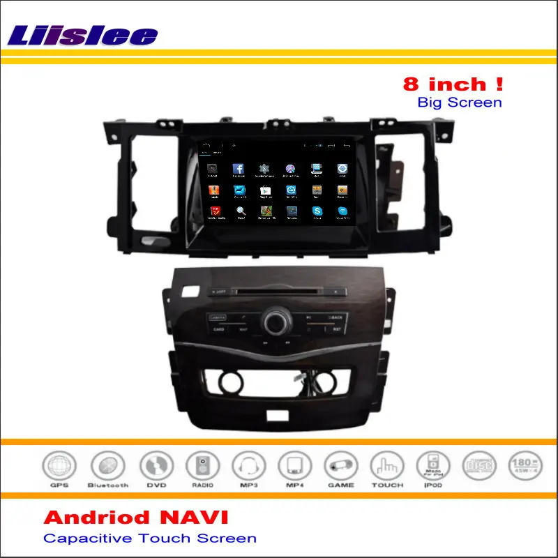 Liislee автомобильный Android gps Navi навигатор для Nissan Patrol Safari Armada Радио Аудио Видео Мультимедиа(без DVD плеера
