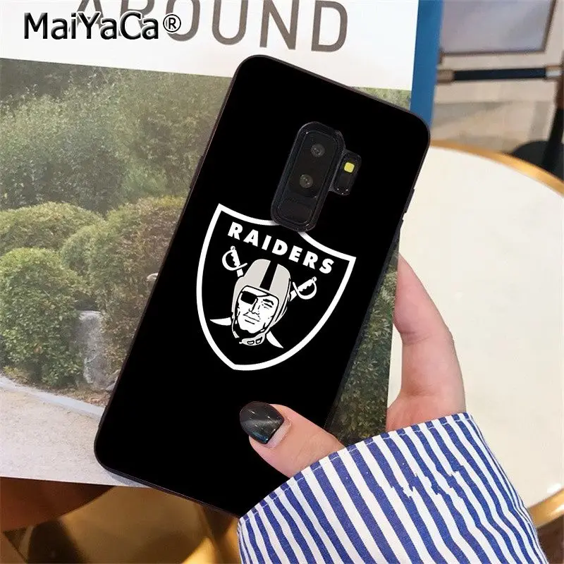MaiYaCa Oakland Raiders высокое качество чехол для телефона для samsung S9 S9 плюс S5 S6 S6edge S6plus S7 S7edge S8 S8plus