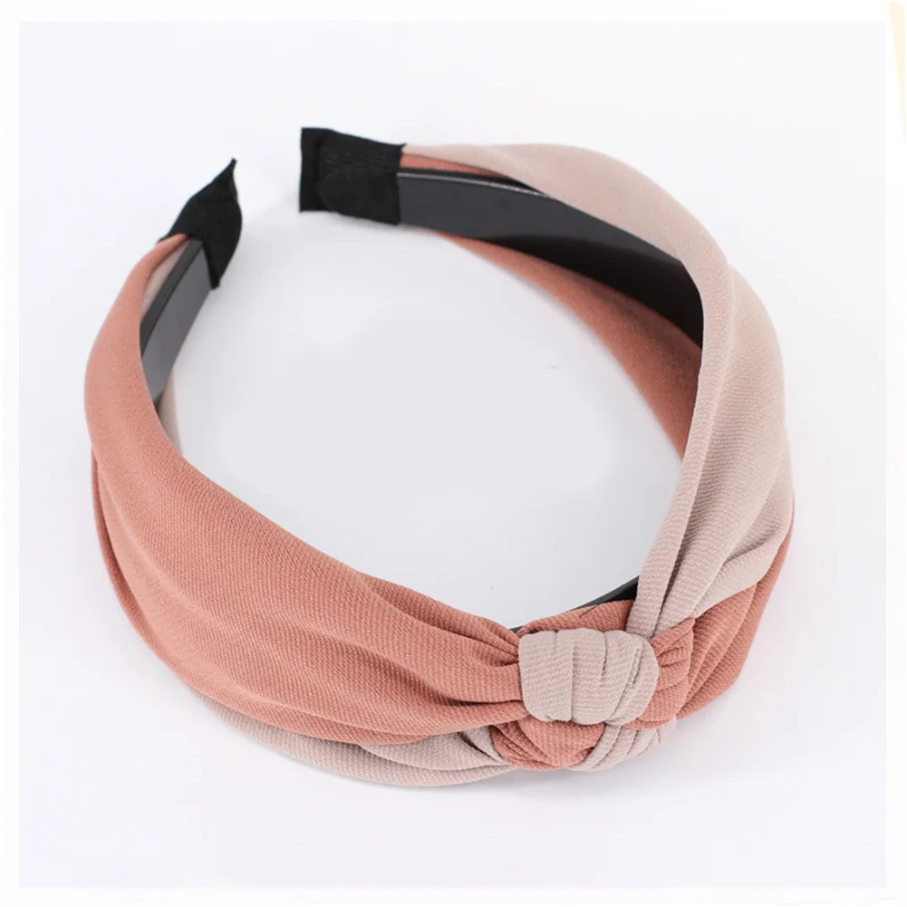 

Women Hairbands 2018 New Twist Knotted Headbands Hair Accessories for Women Girl Elastic Wide Hair Band Headwear