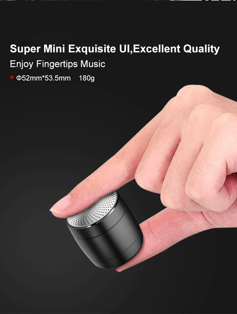 Портативный динамик сабвуфер Мини WTS динамик s MP3-плеер USB динамик с громким динамиком s металлическая кобальтовая батарея