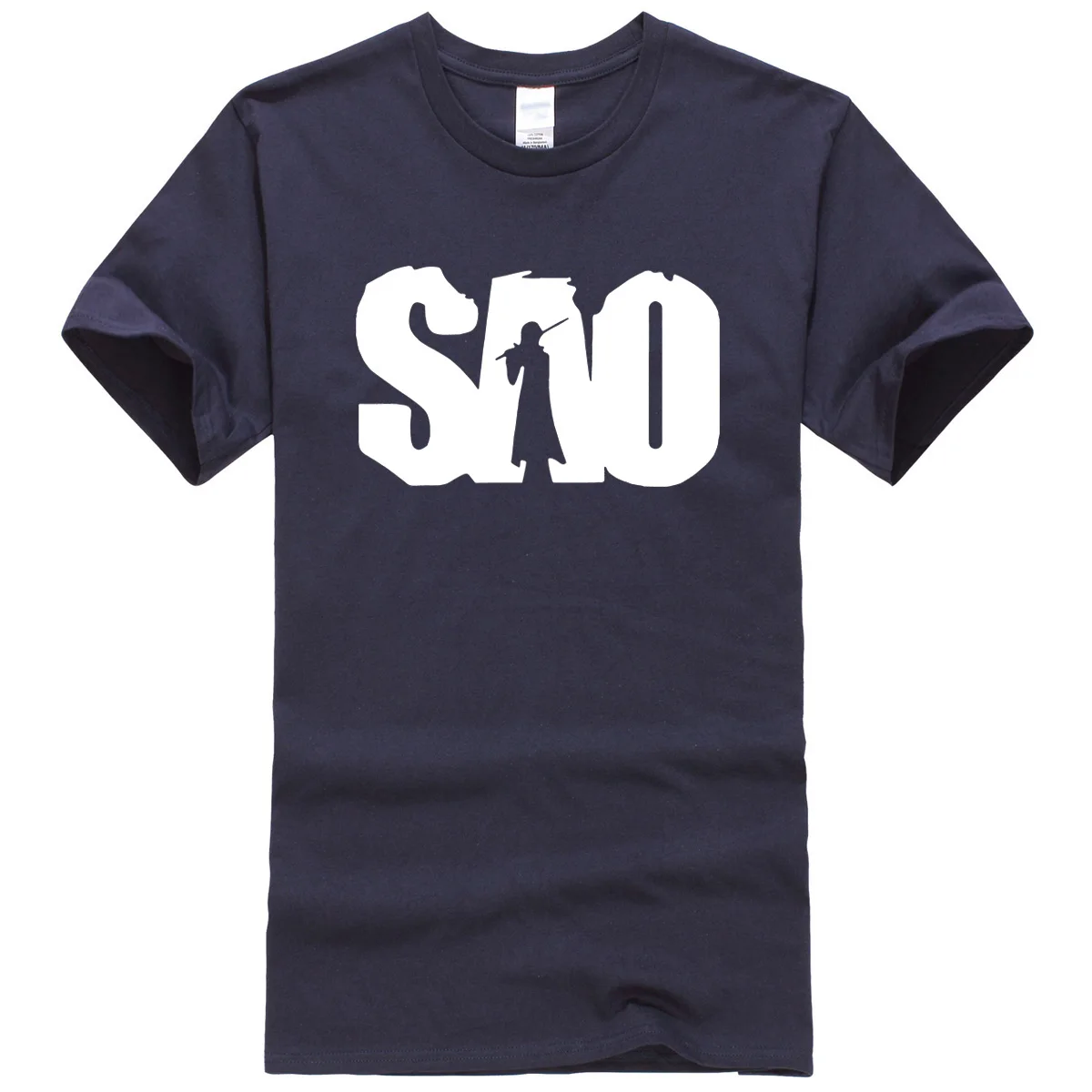 Лето 2018 мужские футболки с принтом аниме Сан свободная одежда 100% модная