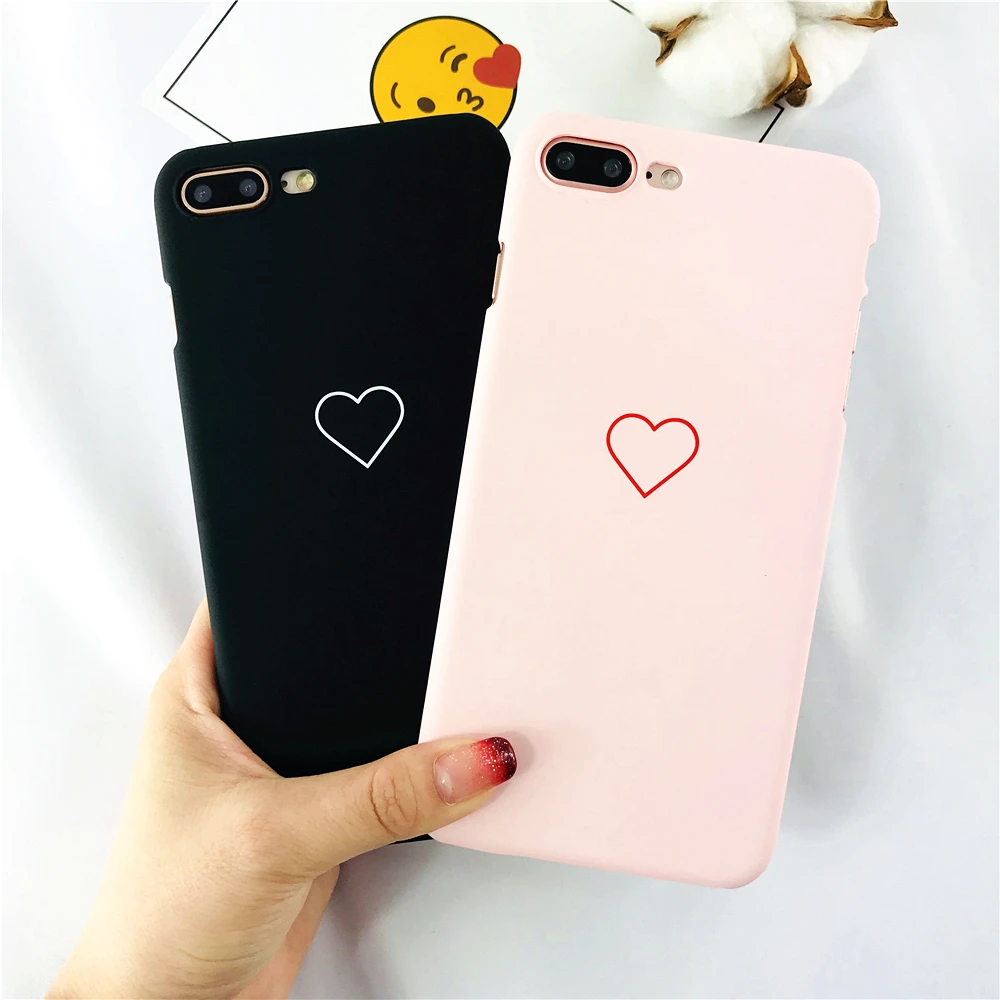 Чехлы для Iphone 7 Японии Южная Корея личность небольшой любовь сердце чехол