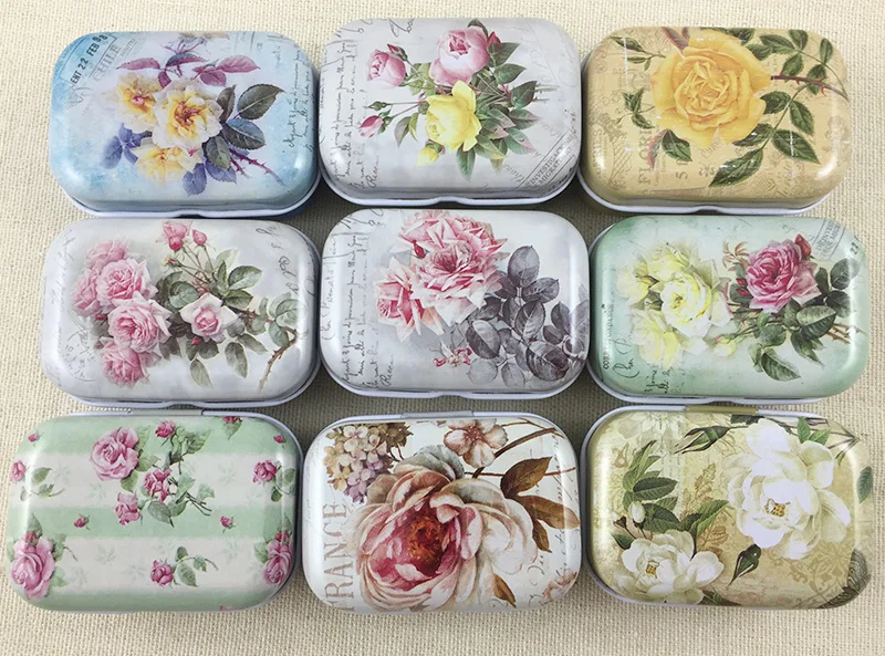 

32 pcs/lot Vintage Mini Tin Box Storage Boxes Jewelry Wedding Favor Candy Box Accessories Medical Kit Free Shipping