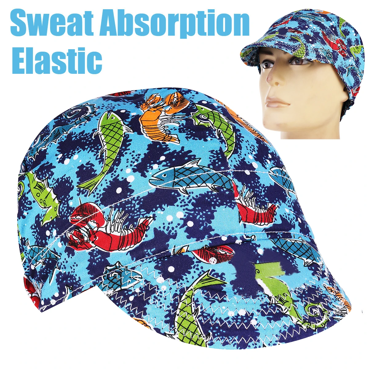 FORGELO хлопчатобумажная сварочная шапка сварщик Retardant пот регулируемое применение для сварки Защитная Сварка Helme