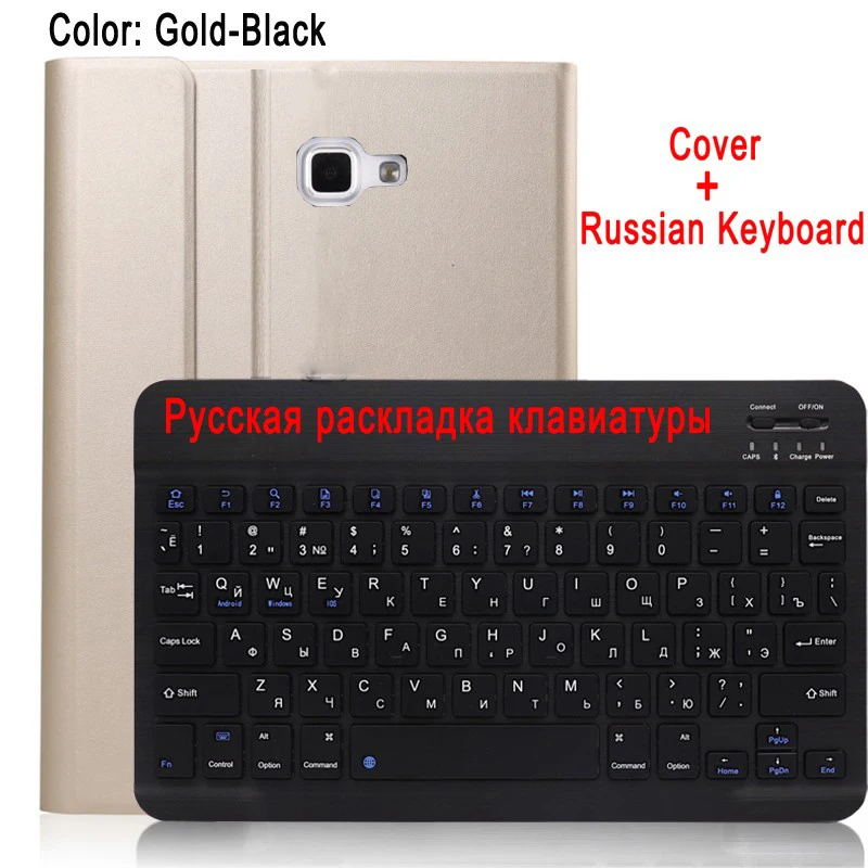 Чехол с русской клавиатурой для samsung Galaxy Tab A A6 10,1 SM-T580 SM-T585 T580 T585, кожаный чехол для планшета, bluetooth-клавиатура