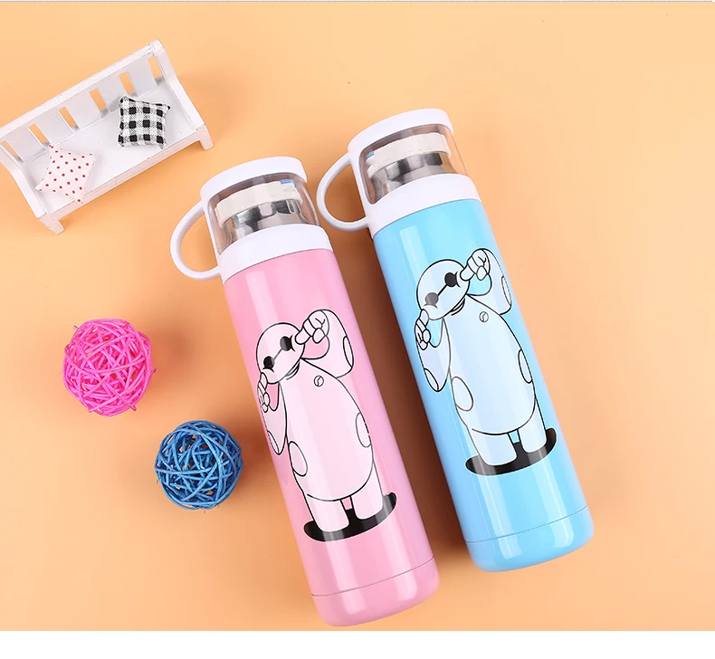 Kawaii Большой Герой Нержавеющая сталь с изоляцией термос пуля чашки Кофе кружка/Спорт Термальность бутылки воды вакуума Рождественский подарок