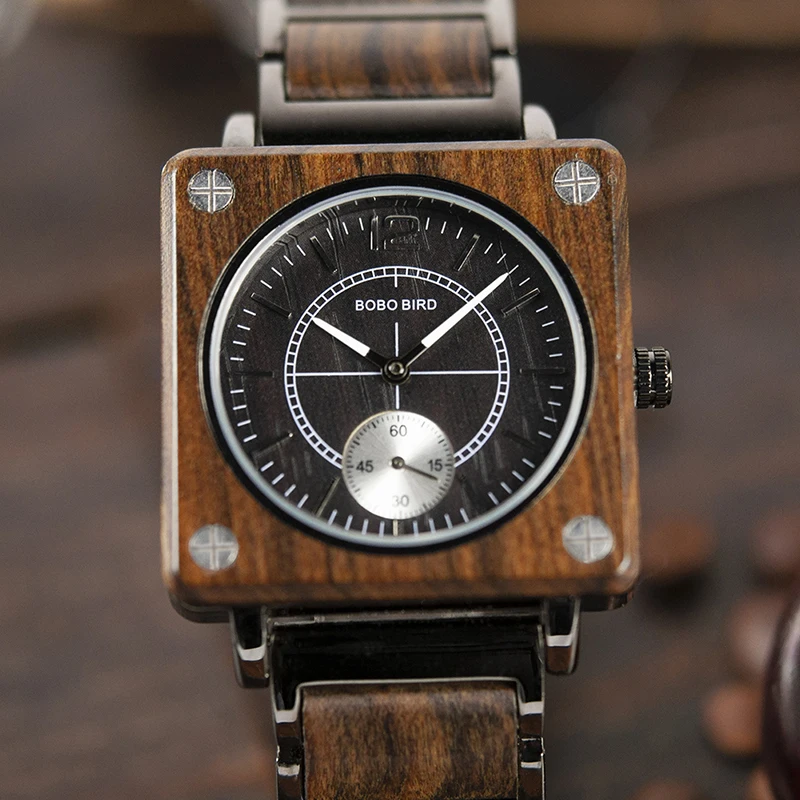 BOBO BIRD мужские часы relogio masculino классические деревянные металлические наручные часы креативные модные дизайнерские кварцевые часы красивый подарок C-R14