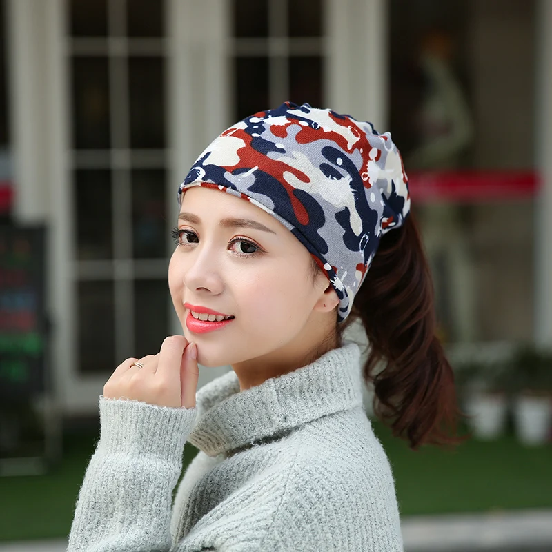Новое поступление зимние камуфляжные шапочки 2 способа ношения шапки s 2017 женские