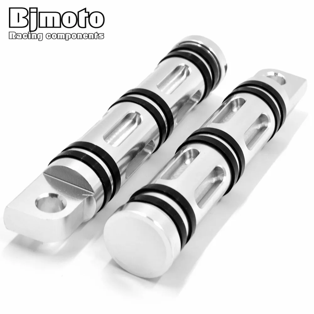 Bjmoto мотоцикл подставка для ног CNC алюминиевый мотоцикл мужской держатель подножки хром мотоцикл подножка для Harley Davidson