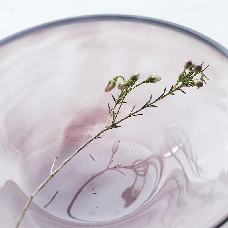 Европейская стеклянная соломенная шляпа миска простая посуда Салатница