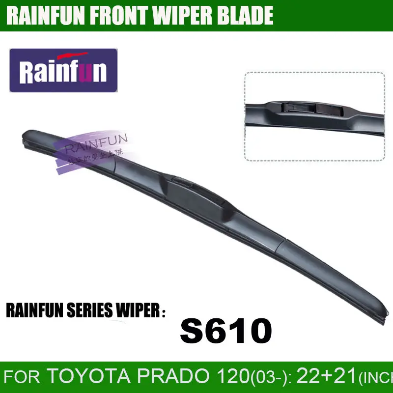 Щетка стеклоочистителя Автомобильная RAINFUN для TOYOTA PRADO 120(03 08) 22 + 21 дюйм|wiper blade|windscreen