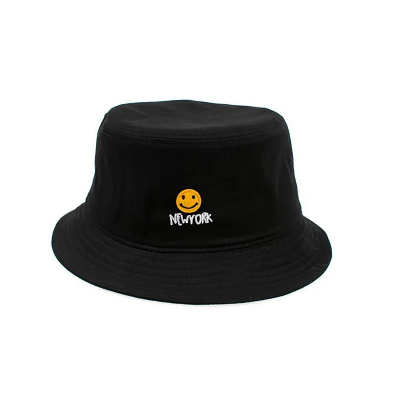 Женская панама Вышивка улыбающееся лицо Панама письмо пара крышка творческая