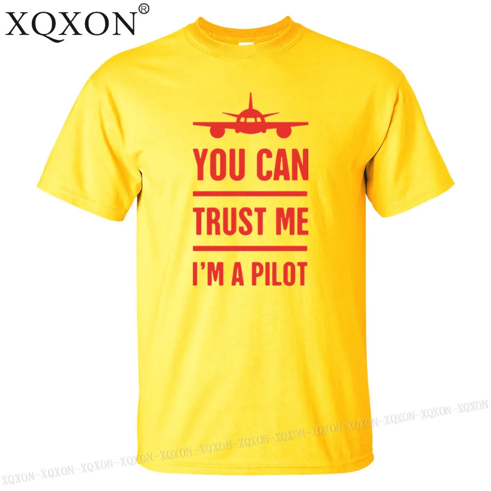 Футболка New-Trust Me I'm a Pilot дизайнерская мужская футболка с принтом хлопковая