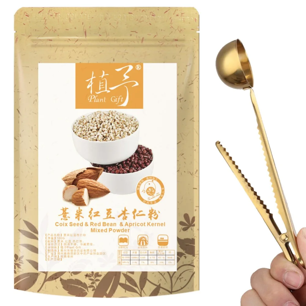 Pure Natural 100g Plant Coix Seed &amp Red Bean Apricot Kernel Mixed Powder Face Film Materials | Красота и здоровье