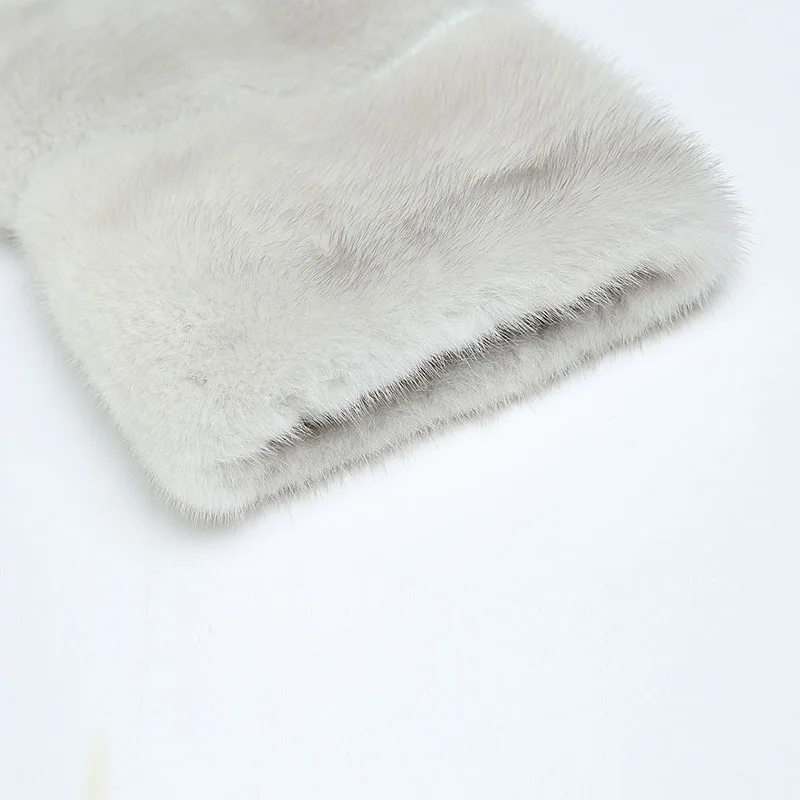 SISILIA 2017 New Women's Best Mink Fur Coat Fashion High Quality Stripe Jackets Slim Long Warm fur Coats Of Female | Женская одежда