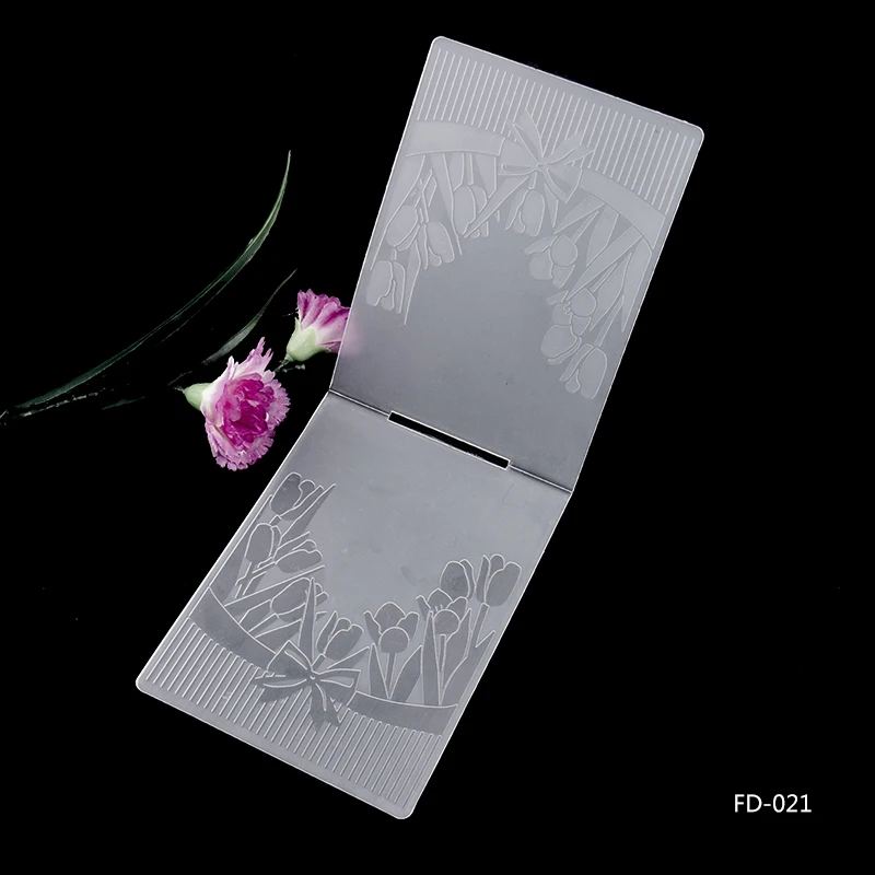 Скрапбукинг тюльпан сделай сам режущие штампы пластиковая папка для тиснения