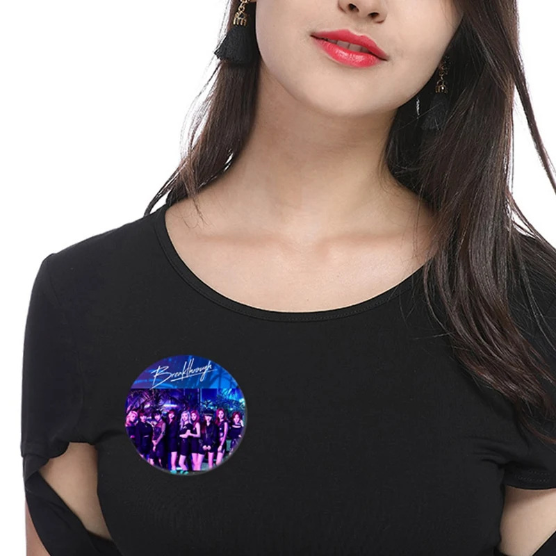 KPOP TWICE JYPNation Фотокнига TZUYU NAYEON SANA MINA DAHYUN значок с фото булавки броши для одежды шляпа рюкзак