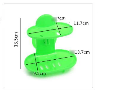 Органка 1 шт. двухслойный держатель для мыла на присоске аксессуары ванной