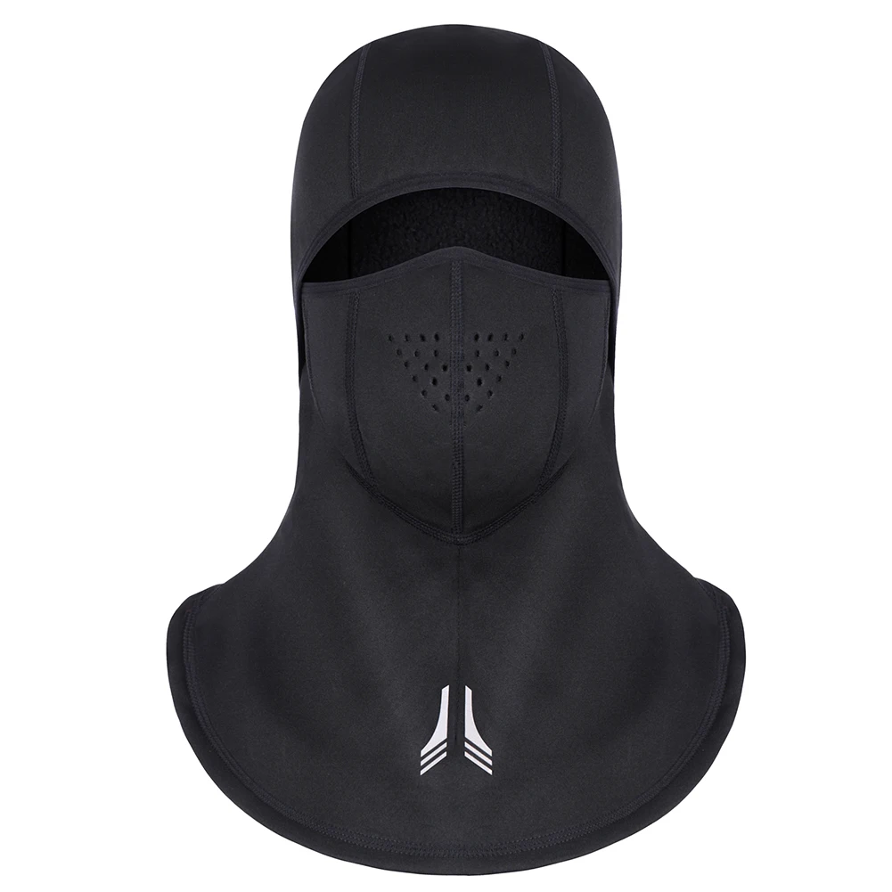 1pc black 2 цвета, осенне-зимняя спортивная мужская маска с капюшоном, ветрозащитная теплая маска для холодной погоды, для езды на мотоцикле, для мужчин и женщин - Цвет: 1pc black
