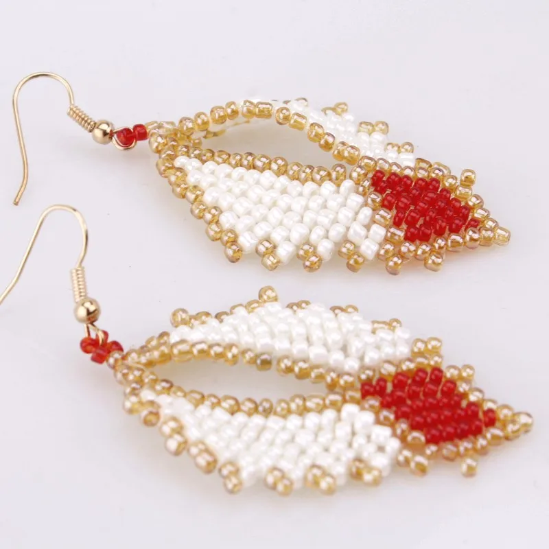 4 UJewelry 100% большие серьги ручной работы белого и фиолетового цвета ювелирные